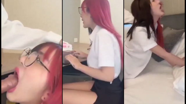 คลิปหลุดนักศึกษา สาวเงี่ยนไม่ไหวลากผู้ขึ้นมากินบนห้องโดนจัดหนักท่าหมา