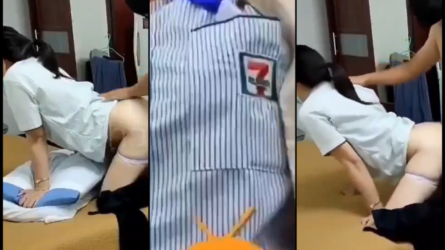 คลิปหลุดพนักงานเซเว่น มารับแฟนสาวกลับจากทำงาน แต่ทนไม่ไหว รีบให้แฟนกลับบ้านละจัดคาชุดเลย