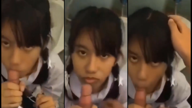 คลิปหลุดนักเรียน เลิกเรียนแล้วก็พาแฟนสาวมาเที่ยวห้าง ก่อนแอบพามาเข้าห้องน้ำแล้วให้อมให้