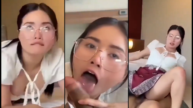 หนังโป๊ไทย ลูกค้าชักว่าวโชว์น้องพนักงานเอาน้ำมาเสิร์ฟแต่เจอลูกค้าชักว่าวโชว์